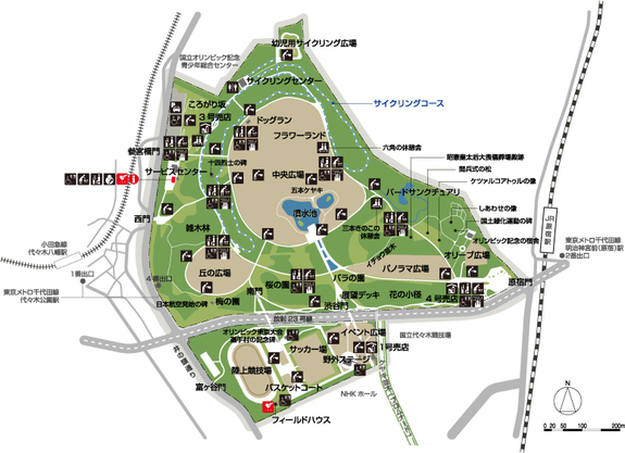 代々木公園マップ