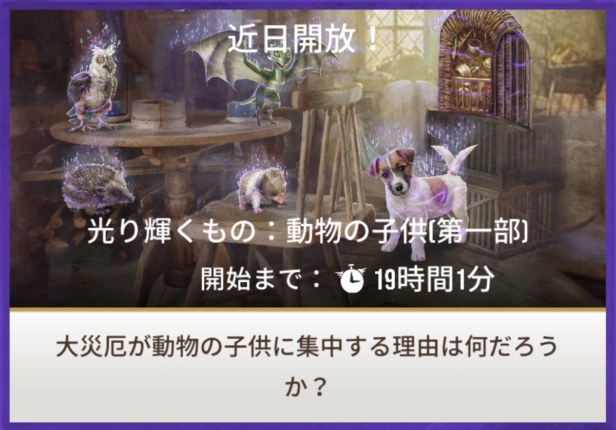 魔法同盟-光り輝くもの：動物の子供[第一部]