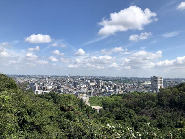 枡形山展望台からの眺め