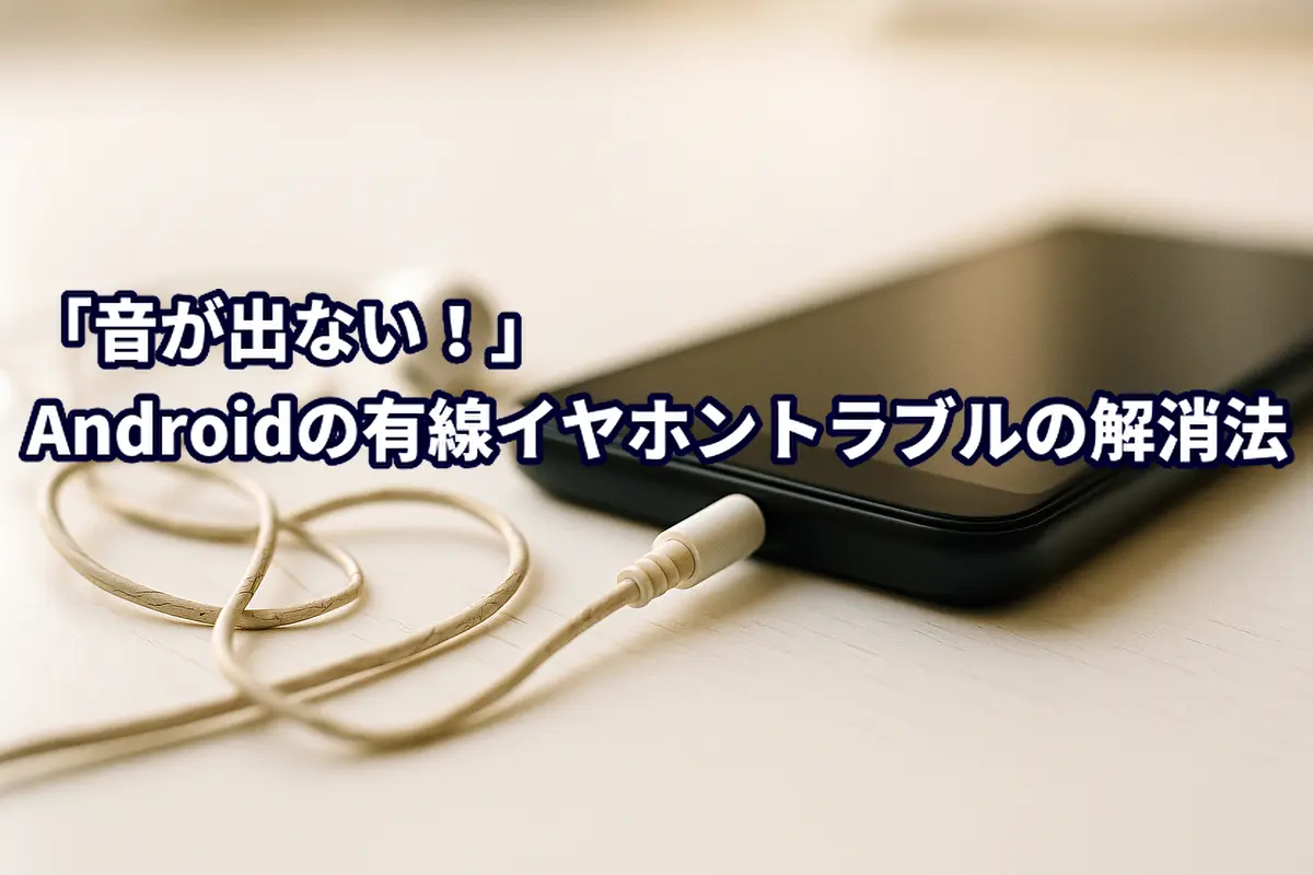 「音が出ない！」Androidの有線イヤホントラブルの解消法