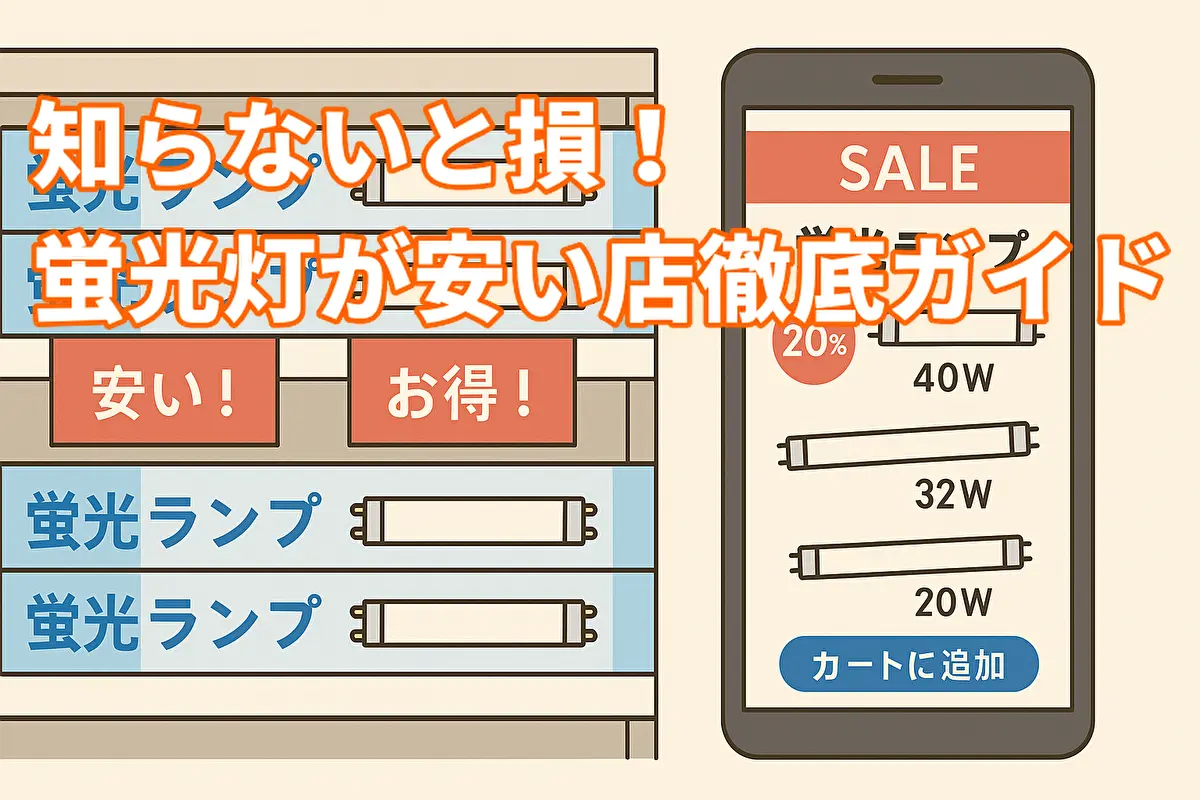 知らないと損！蛍光灯が安い店徹底ガイド