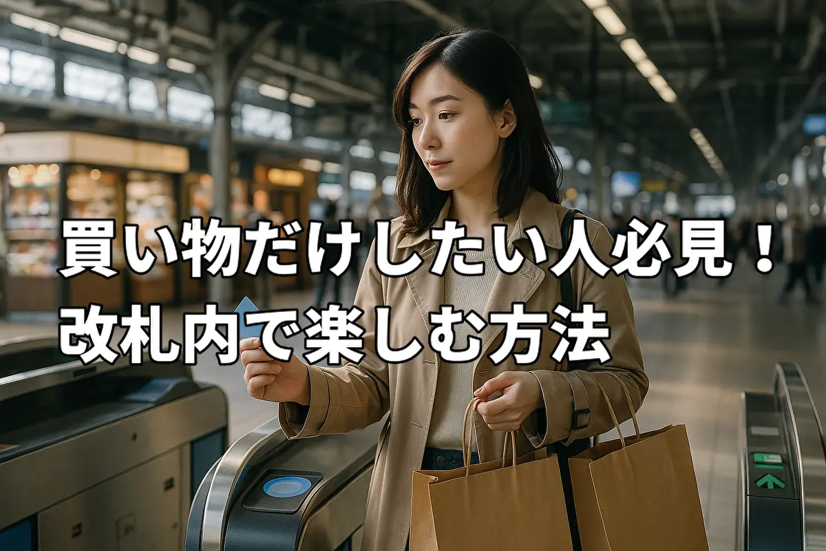 買い物だけしたい人必見！改札内で楽しむ方法