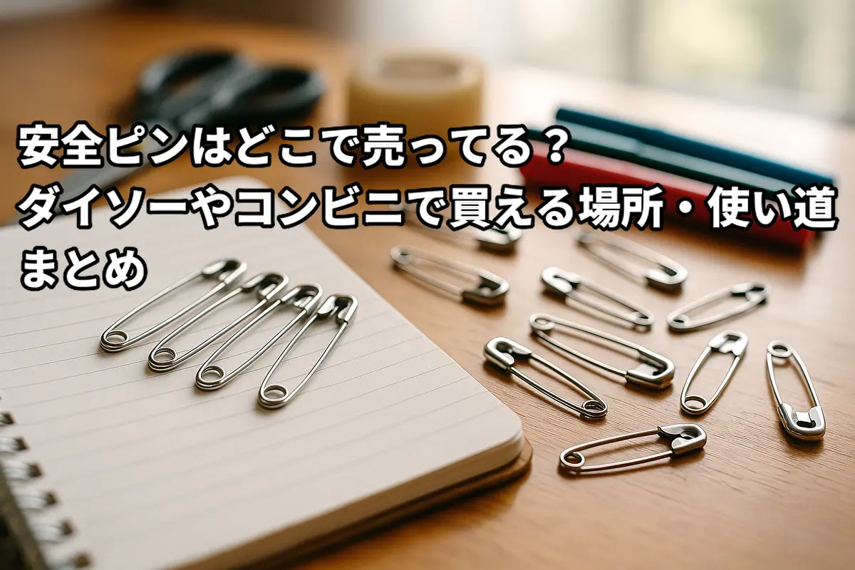 安全ピンはどこで売ってる？ダイソーやコンビニで買える場所・使い道まとめ