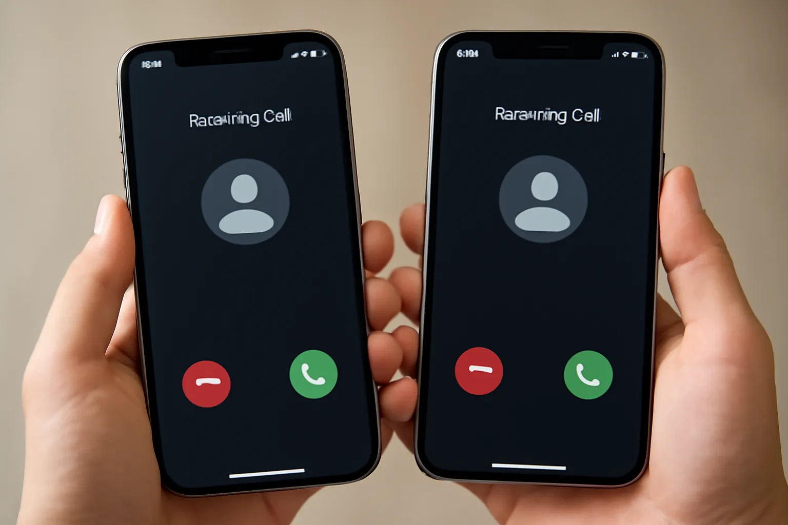 iphone 2 台 持ちで両方鳴る