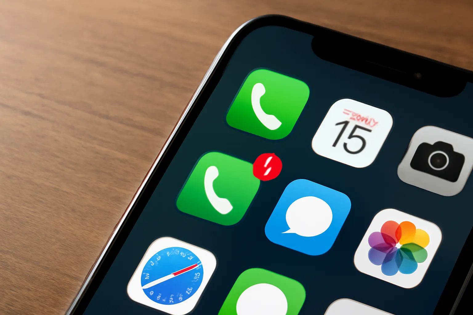 iPhoneの留守番電話の通知