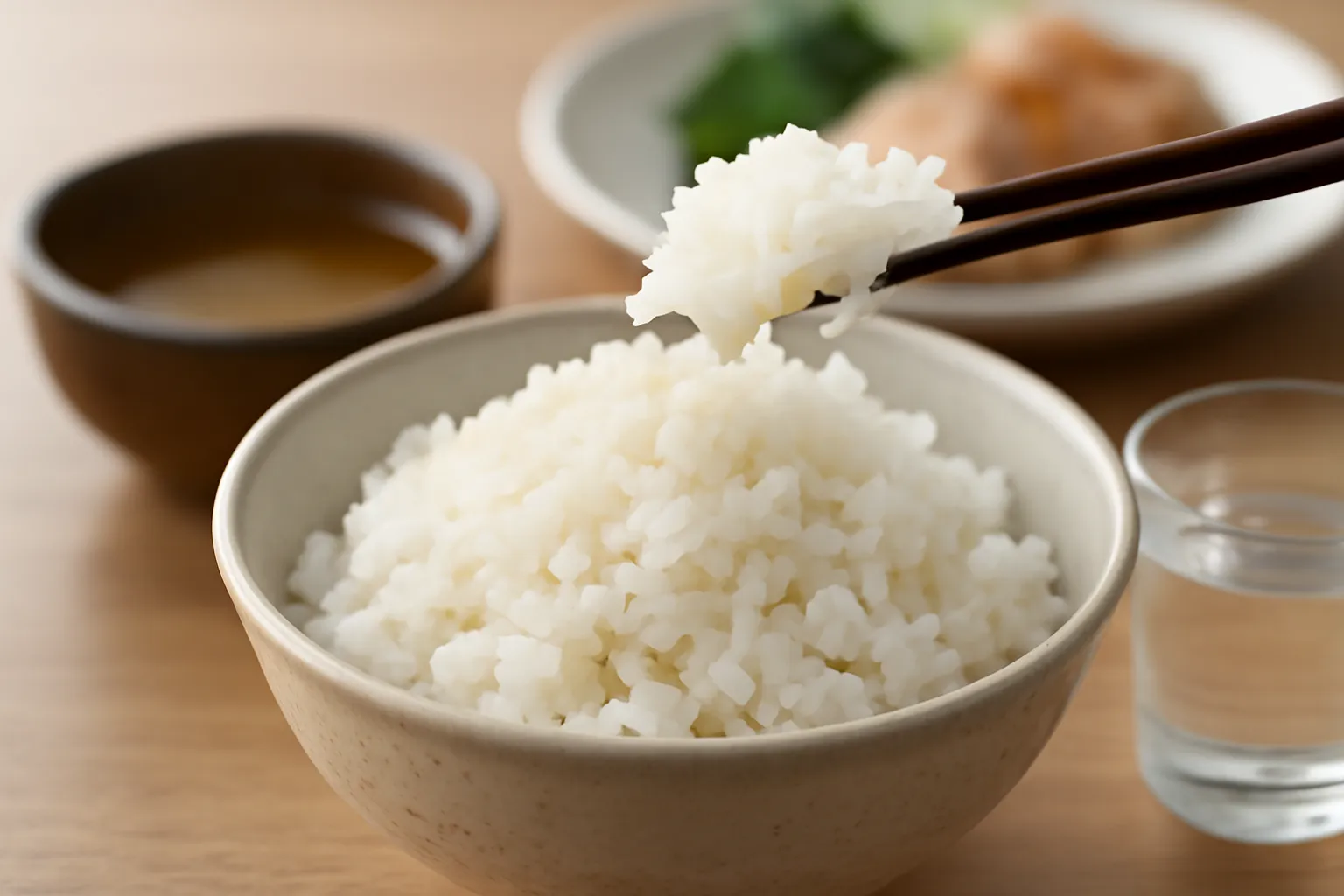 硬く炊けたご飯